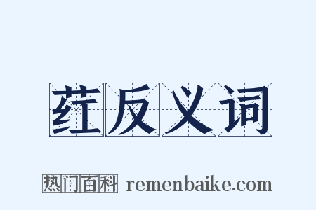 荭反义词是什么意思的图片